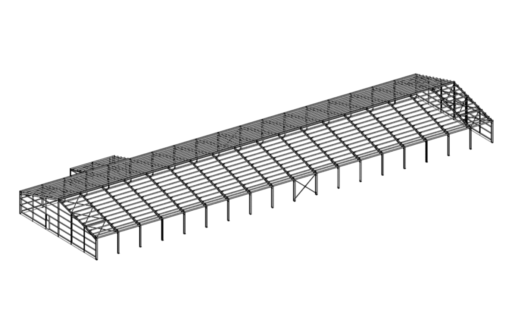 Charpente métallique bâtiment agricole photovoltaïque-Guipavas 29490