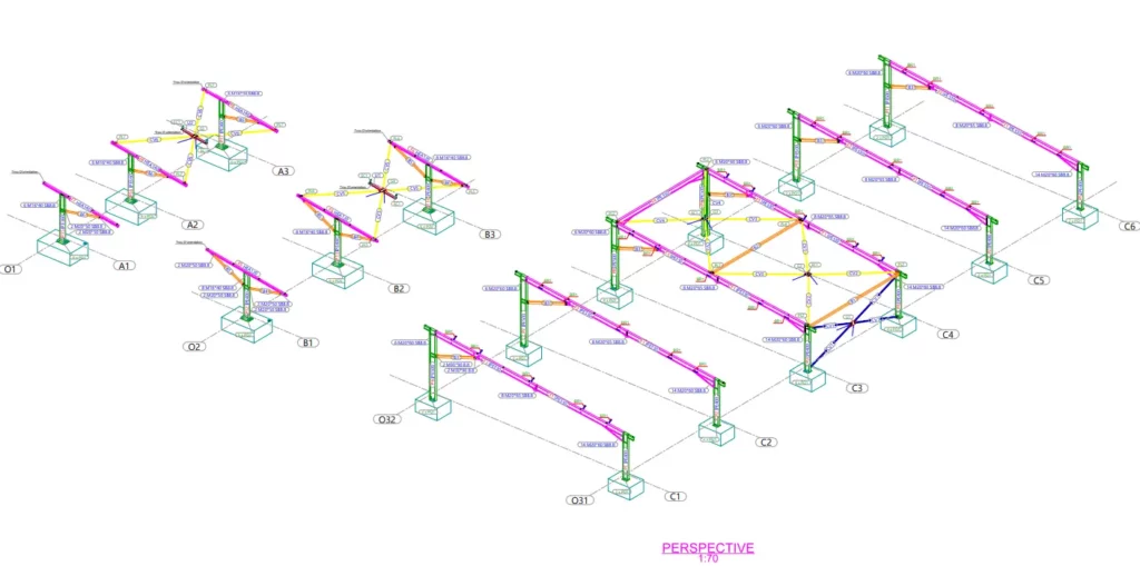 Plan ombrière photovoltaique